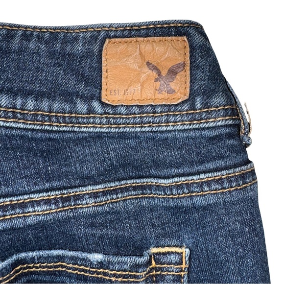 American Eagle Bootcut Jeans Women’s Distressed Medium Wash Denim - Picture 14 of 15